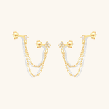 Kendall Diamond Chain Stud