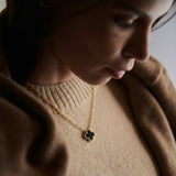 Clover Black Necklace